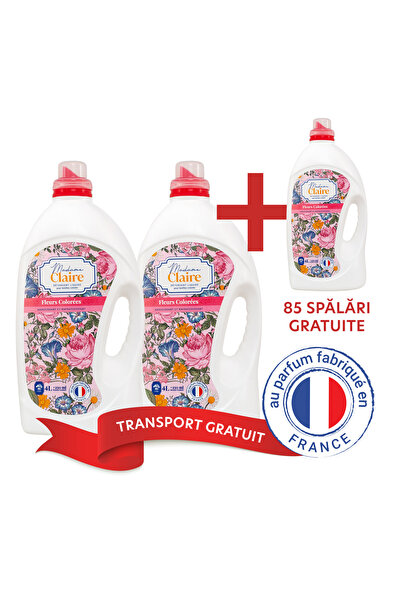 Madame Claire 2+1 gratuit - Detergent lichid - 4l + 250ml bonus x 3 PACHETE