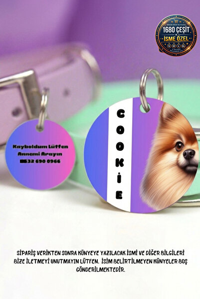 Cocopet Köpek isimlik Künye Resimli Köpek İsimliği Tüm ırklar için