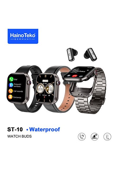 haino teko germany ساعة ذكية ST-10 بشاشة AMOLED، تدعم مكالمات البلوتوث، مزودة...