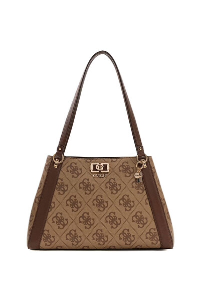 Guess μπεζ latte τσάντα ώμου Karnilla Girlfriend