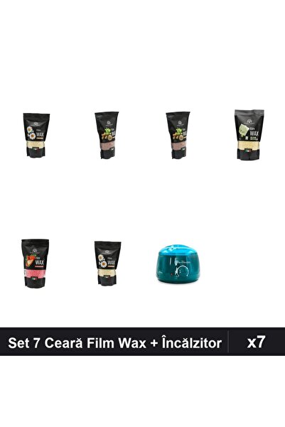 global fashion Set 7 Ceară Epilare Film Wax 450g + Încălzitor ProWax - Musete...