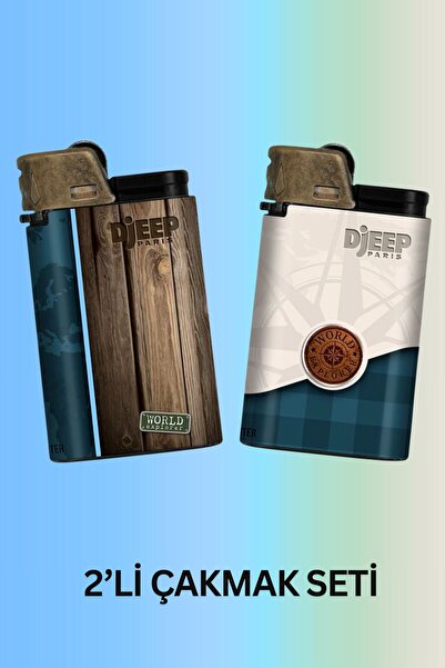 DJEEP World Explorer (Dünya Kaşifi) Serisi Taşlı Çakmak | 2'li Set | Orijinal...