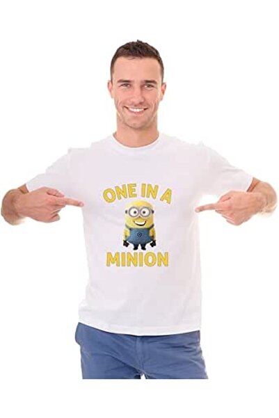 not Unisex Printed Design T-Shirt (One In A Minion)| Round Neck Regular Fit T-shirt