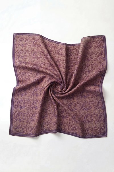 Silk Home Eșarfă moale Lina Flora Mov pal 90x90