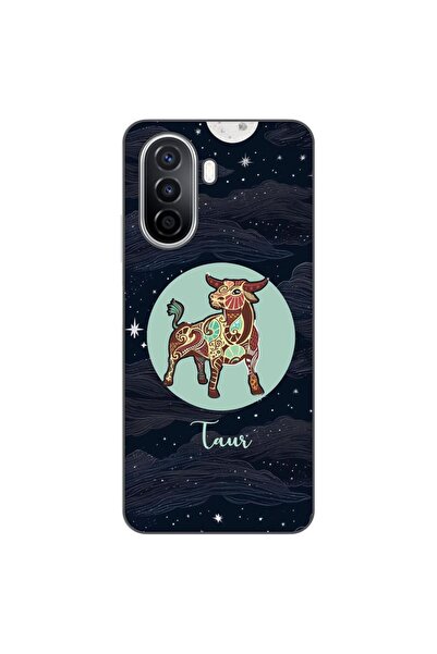 OEM Θήκη συμβατή με Huawei Nova Y70 από σιλικόνη gel TPU με σχέδιο ζωδίου Ταύρου