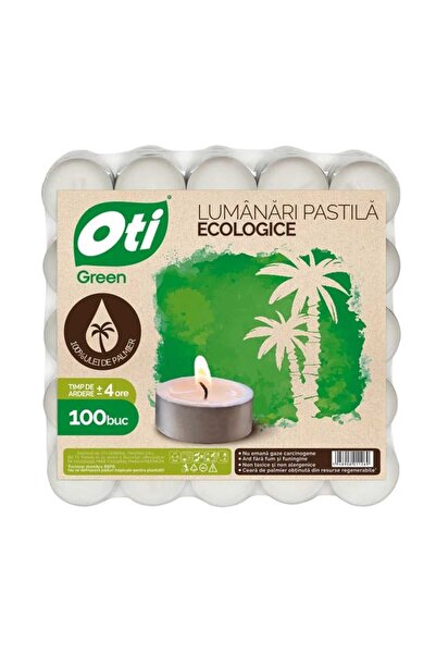 Oti Lumânări, 100 buc/lot - ecologice, OTI, albe / OTI131126