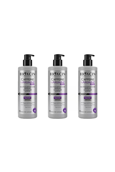 Bioxcin Caffeine ve Arginine Nadh Saç Dökülmesine Karşı Şampuan (3 Adet) 500 ml