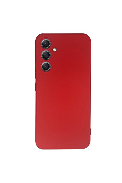 lemontti Husa Silicon Soft Slim Samsung Galaxy A34 5G Rosu (material mat si f...