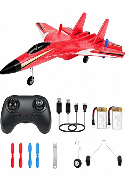 DAT 2.4GHz RC Airplane with Gyro Stabilization, Night Lights & 2 Batteries, R...