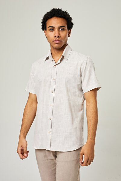 Twister Jeans Men's Buttoned 100% Cotton Short Sleeve Shirt