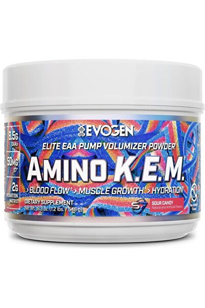 EVOGEN التغذية - أامبو كي إي إم حلوى حامضة 30 حصة - لبناء العضلات - مكمل غذائ...