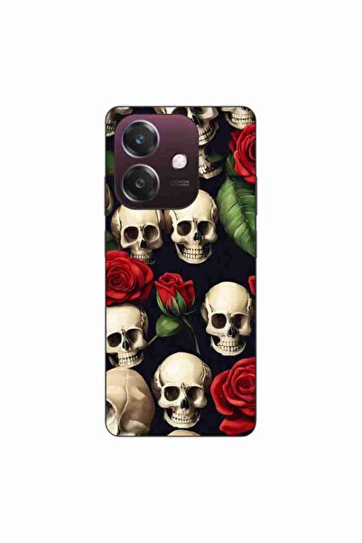 OEM Husa compatibila cu Oppo A60 5G Silicon Gel Tpu Model Skulls and Roses