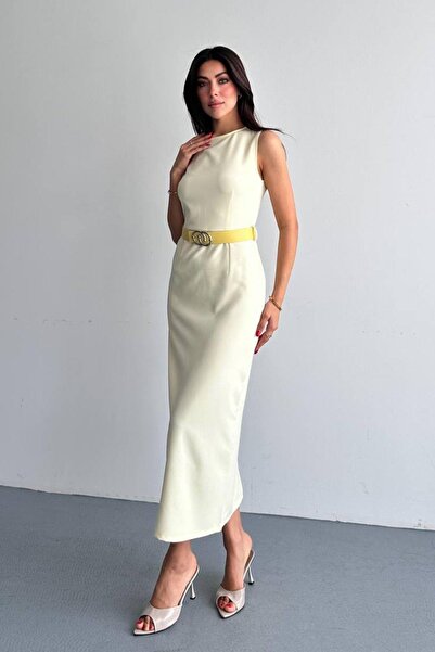 Shopping Shop Beli Belted Dress Yellow