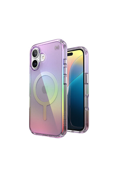 Speck Presidio2 Lux MagSafe - Husă iPhone 16 (Mov Uimitor / Transparent)