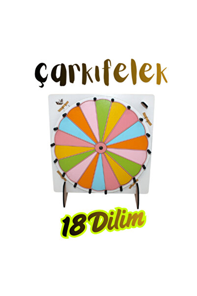 eryatex Eğitim Oyun Eğlence Çarkı- Rengarenk Yaz/sil Çarkıfelek Yazılıp Silin...