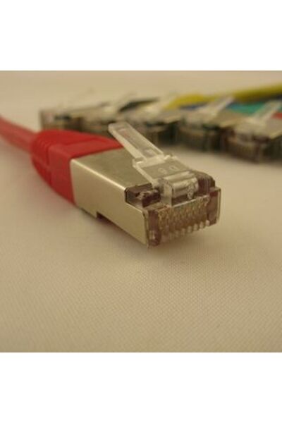 Netrack Patchcord RJ45, os≈Çonka zalewana, kat. 5e FTP/STP, 5m czerwony