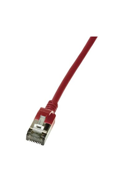 LogiLink Kabel LAN U/FTP (Patchkabel) SLIM CAT6 0,3m red