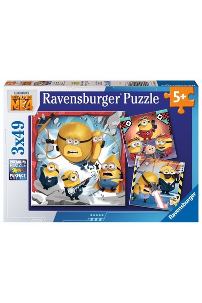 RAVENSBURGER Puzzle 3x49 Minioni 4