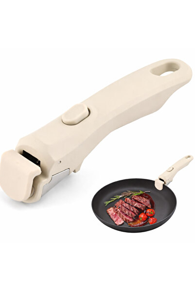 KASEVY Detachable Universal White Handle Kasevy® for Pans and Pots, Secure Gr...