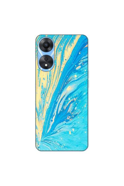 OEM Husa compatibila cu Oppo A78 5G (CPH2483) Silicon Gel Tpu Model Aqua Bloom