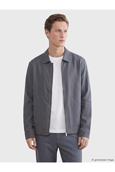 LC Waikiki Rmz Gi̇yi̇m Farkiyla Shirt Roba Collar Men's Jacket
