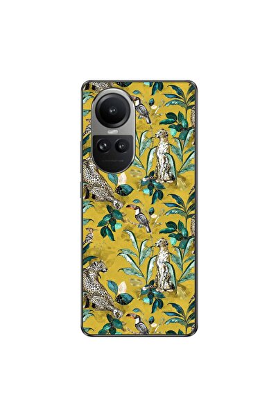 OEM Husa compatibila cu Oppo Reno10 5G Silicon Gel Tpu Model Yellow Jungle Pa...