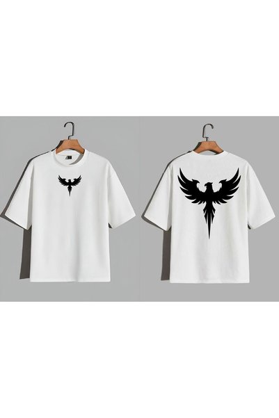 EFEVRA Eagle Printed Oversized T-Shirt