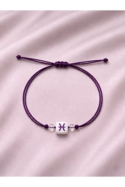 Femenino Minimal Pisces Adjustable String Bracelet