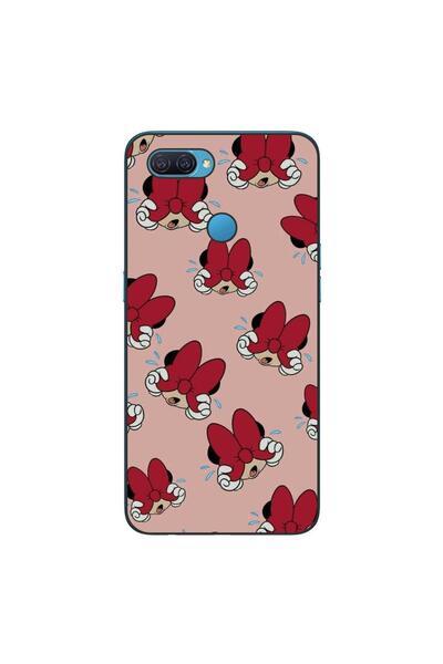 OEM Калъф за Oppo A12 от силиконов гел TPU с десен Мини, червен