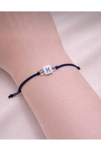 Femenino Minimal Pisces Adjustable String Bracelet