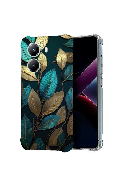bestcase ¬Æ Husa compatibila Poco X7 Pro 5G, Anti Shock 1.5MM, Golden Feather...