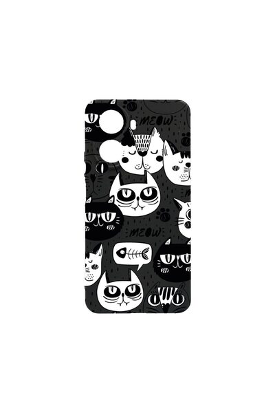 bestcase Λεπτή Θήκη Σιλικόνης 0.8MM, Συμβατή με Huawei Nova 10 SE, Cool Cats,...