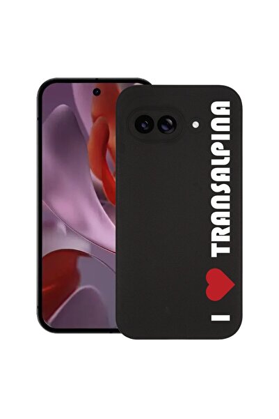bestcase Калъф за Google Pixel 9a, Обичам Трансалпина, Тънък силиконов 0.8ММ,...