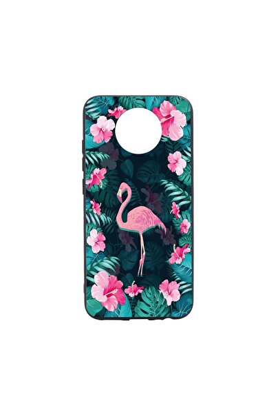 bestcase Husa Silicon Flamingo, Flower pattern, compatibila cu Nokia C20, rez...
