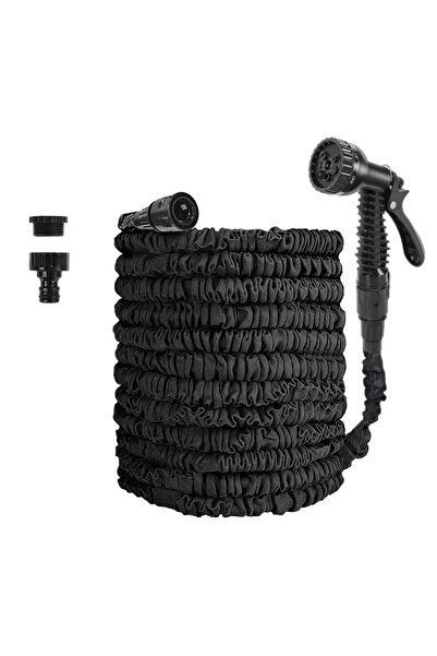 Choice18 75ft Black 25FT-200FT Garden Hose Expandable Magic Water Pipes Home ...