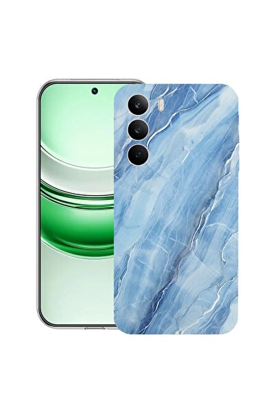 bestcase ¬Æ Husa Clear Silicon pentru Realme C71, Blue Marble, 2041144 T 1255