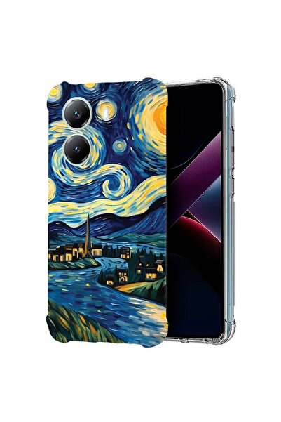 bestcase Съвместим калъф за Poco X7 Pro 5G, Удароустойчив 1.5ММ, Звездна нощ,...