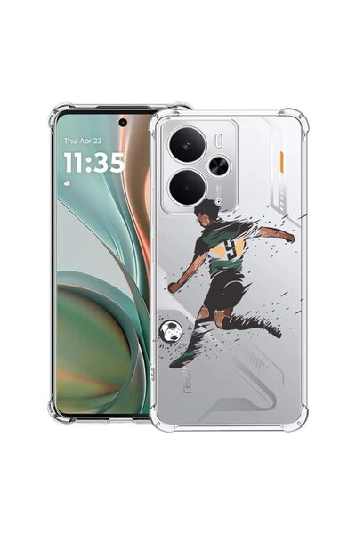 bestcase Αντικραδασμική Θήκη Συμβατή με Poco M7 Pro 5G, με Σχέδιο Ποδοσφαίρου...