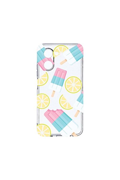 bestcase Прозрачен силиконов калъф 2ММ, съвместим с Realme C33, Цвят сладолед...