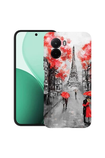 bestcase Υπέρλεπτη Θήκη TPU Συμβατή με Poco M7, με σχέδιο Πύργου του Άιφελ τη...