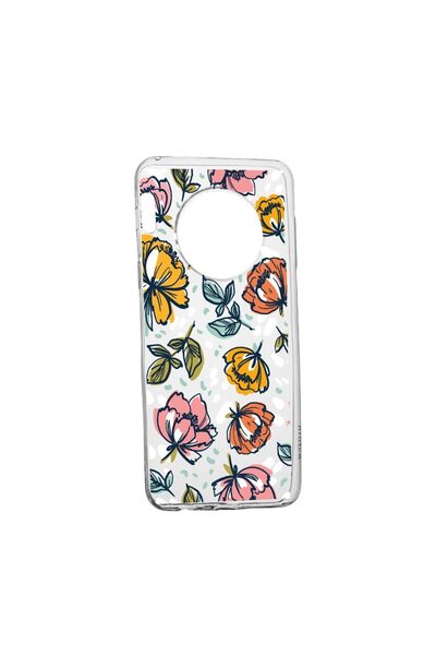 bestcase Силиконов калъф, съвместим с Huawei Mate 30, Цветя - Пастелни цветов...