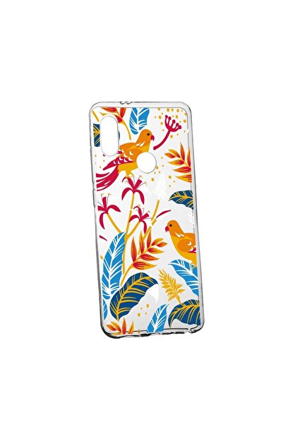 bestcase Силиконов калъф, съвместим с Huawei P20 Lite, Цветни птици, устойчив...