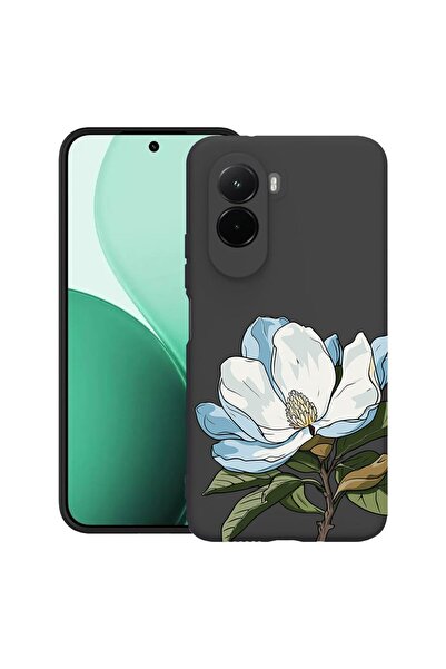 bestcase ¬Æ Husa TPU Ultra Slim Compatibila cu Poco M7, Floral - Blue Magnoli...