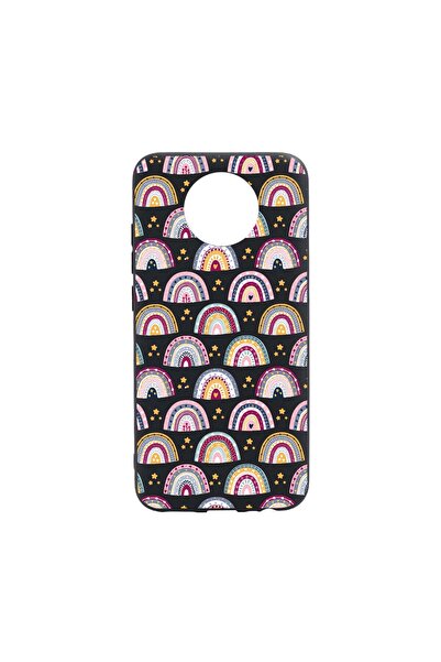 bestcase Husa Silicon Compatibila cu Nokia C20, Rainbow Hand Drawn, rezistent...