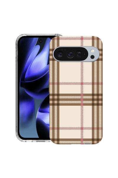 bestcase ¬Æ Husa pentru Google Pixel 10 / Pixel 10 Pro cu Design Plaid, Clear...