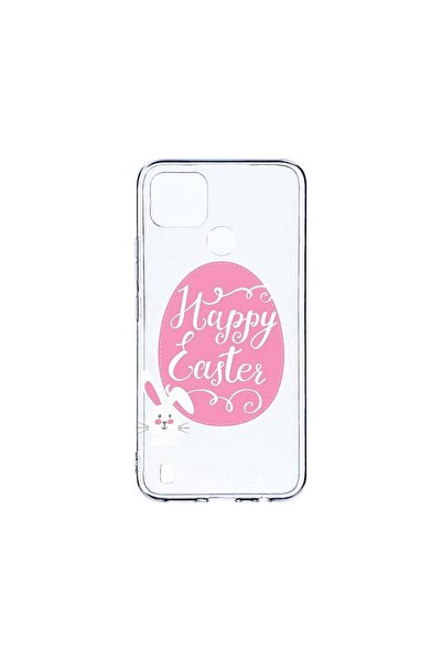 bestcase Διαφανής Θήκη Σιλικόνης 2MM, Συμβατή με Realme C25Y, Καλό Πάσχα, Αντ...