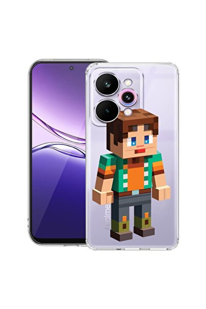 bestcase ¬Æ Husa Clear Slim Silicon Compatibila cu Realme 15 / 15 Pro, Minecr...