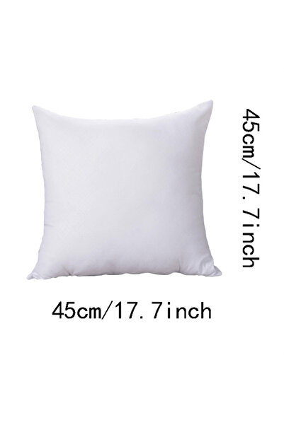 Choice 45x45cm WHITE Classic 45x45cm Solid Color Cushion Core Soft Head Pillo...