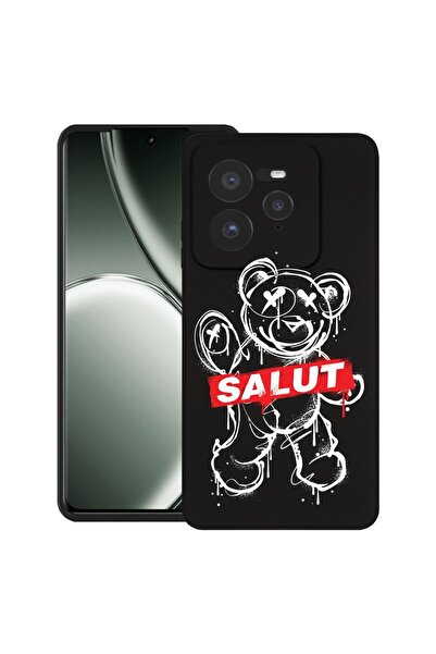 bestcase ¬Æ Husa pentru Realme GT 7 Pro cu Design Teddy Bear Salut, TPU Mat U...