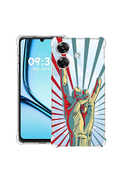 bestcase Husă Antișoc pentru Realme Note 60 / Note 60X cu Design Rock Festiva...
